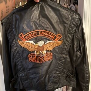 Harley-Davidson Black Leather Loft Jacket
